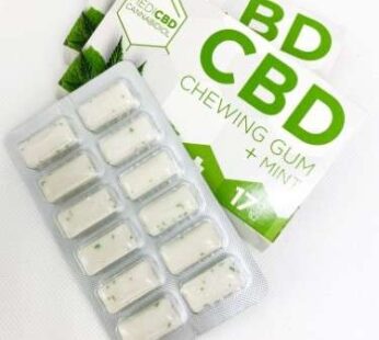 Pastilha elástica CBD + Menta | 12un – 17mg – Relaxamento Natural e Alívio da Ansiedade