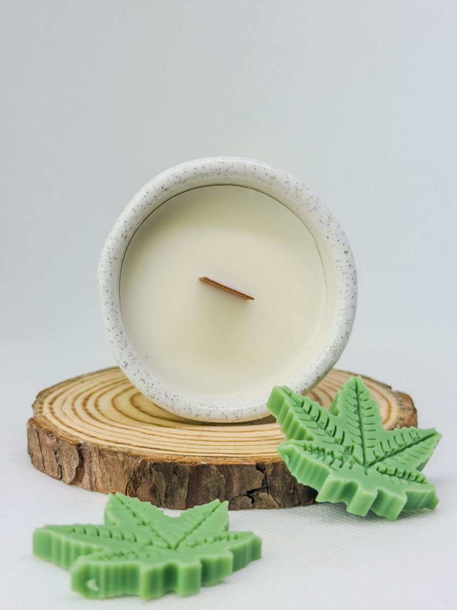 vela com canábis 100% natural || zen kaya || canábis & lavanda || a vela do equilíbrio e harmonia
