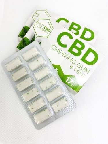 pastilha elástica cbd + menta | 12un – 17mg – relaxamento natural e alívio da ansiedade
