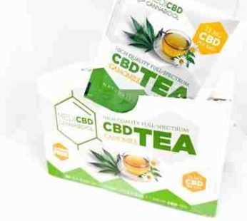 chá cbd com camomila – relaxamento natural com 7,5 mg de cbd por saqueta