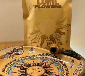 Kit Sol Kaya – Bandeja Sol + Mango Rosa Big Buds + Pipe Artesanal em Madeira