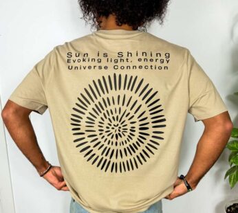T-Shirt “Sun is Shine” – A Energia do Sol – Coleção Essence Kaya – Algodão Orgânico