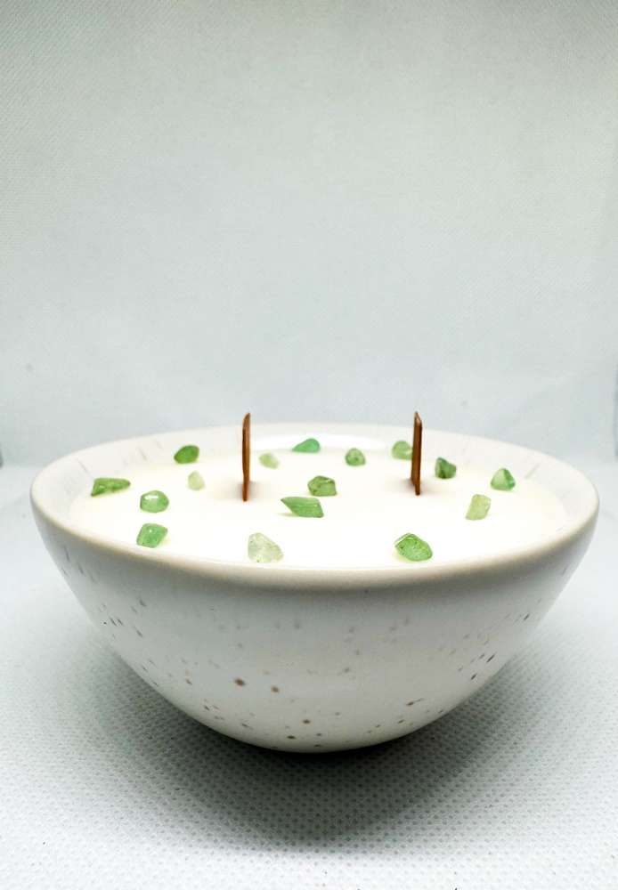 Vela Canábis e Cinzeiro - 2em1 | Pedras energizantes | Hemp e aromas marcantes 100% Naturais - Imagem 4