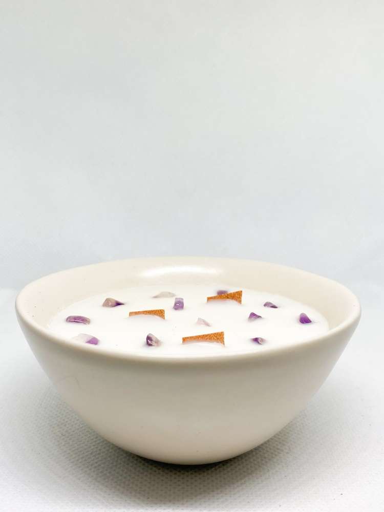 Vela Canábis e Cinzeiro - 2em1 | Pedras energizantes | Hemp e aromas marcantes 100% Naturais