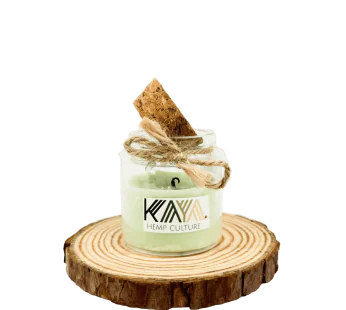 Vela Canábis – Mini Prenda – perfeita para aromaterapia natural de cânhamo e eucalipto