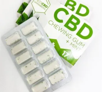 Pastilha elástica CBD + Menta | 12un – 17mg – Relaxamento Natural e Alívio da Ansiedade